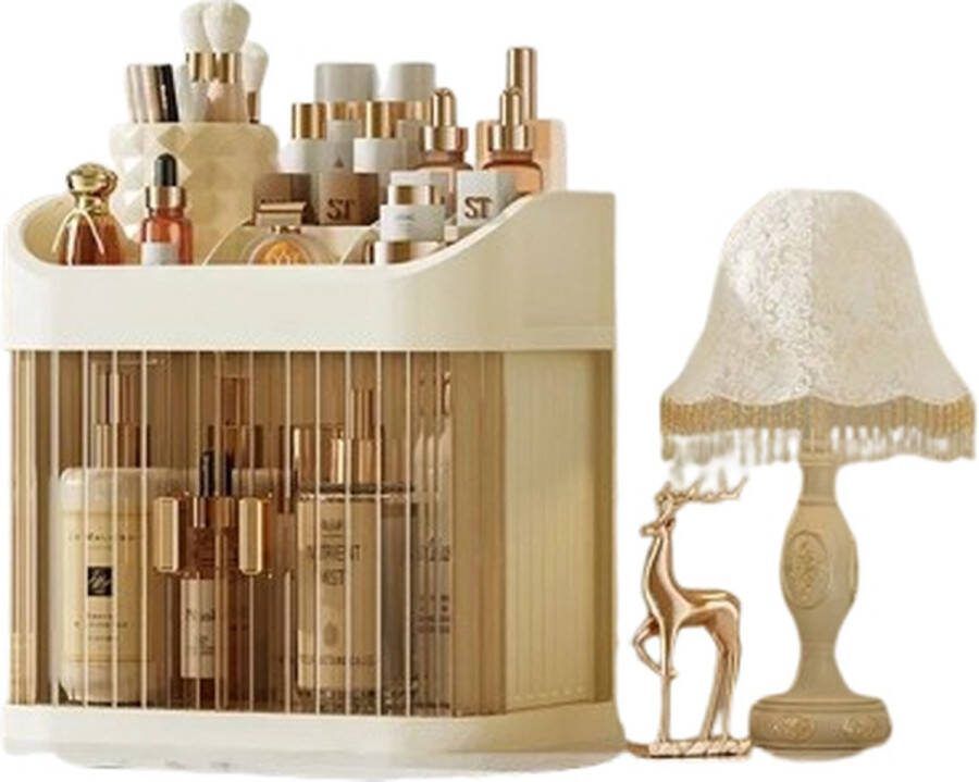 Blyx Make-Up Organizer Opbergdoos Make up tas Make up Koffer Sieraden Room geel 24x23.5x15.5CM