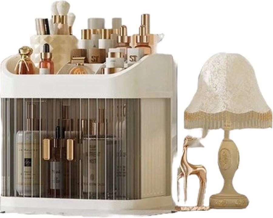Blyx Make-Up Organizer Opbergdoos Make up tas Make up Koffer Sieraden Wit 24x23.5x15.5CM