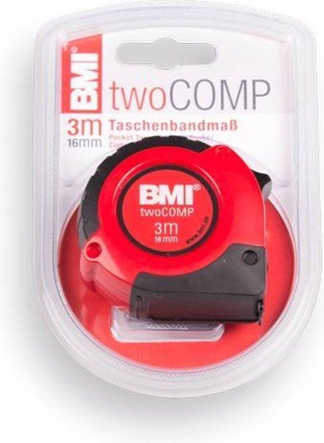 BMI twoComp 472341021 Rolmaat 3 m Staal