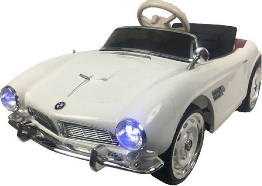 BMW 507 Oldtimer Elektrische Kinderauto Rood 1 Persoons Kinderauto Afstand Bestuurbaar Muziek Module 12v Kunst Lederen Zitje Rubberen banden