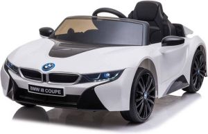 BMW FINOOS elektrische kinderauto I8 Coupe 12V accu auto voor kinderen met afstandsbediening Wit