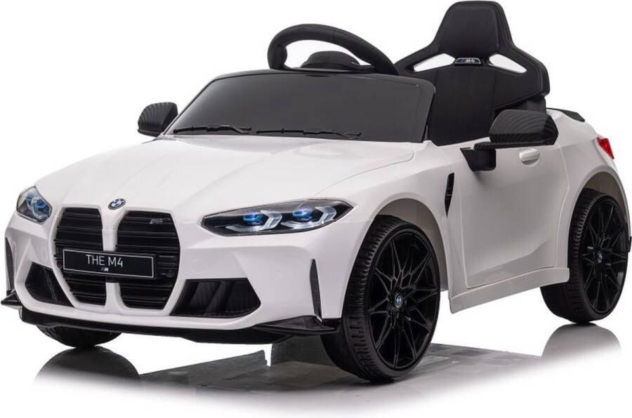 BMW M4 Kinderauto Wit 12V