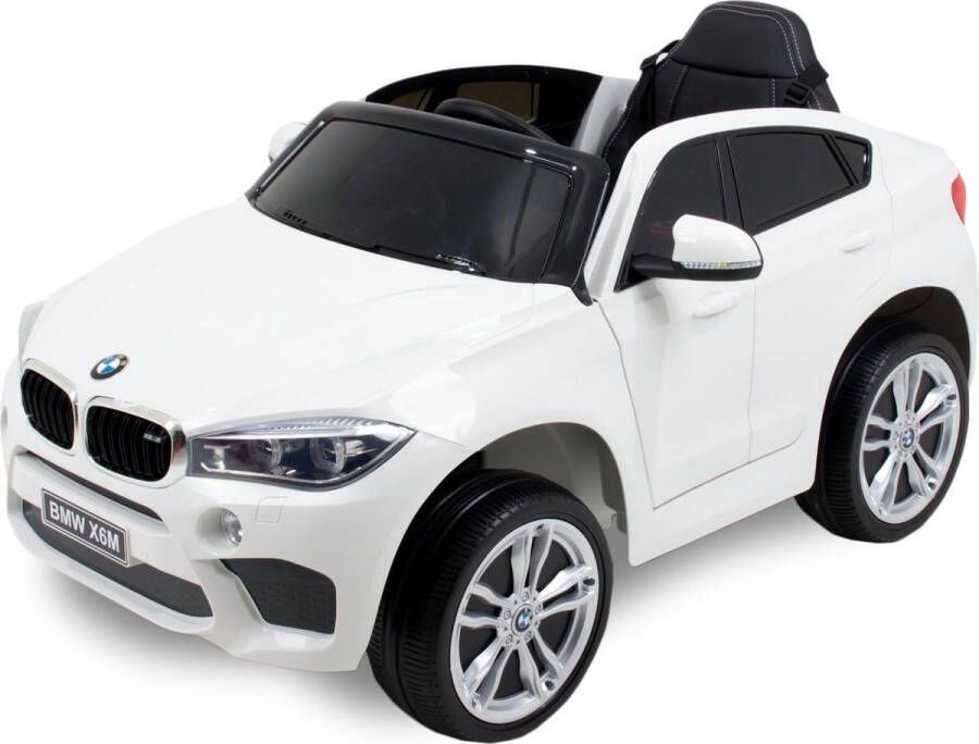 BMW X6 Elektrische Kinderauto – 12V – 35cm Zit Hoogte – 1-3 Jaar – Afstandsbediening – Extra Functies – Wit