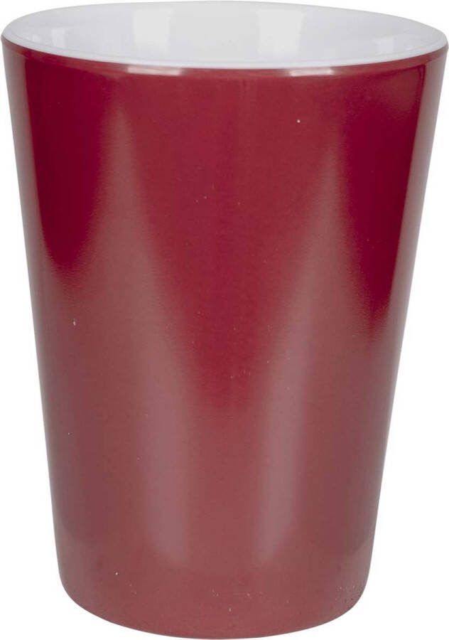 Bo-Camp Beker Two-Tone Melamine 4 Stuks Rood