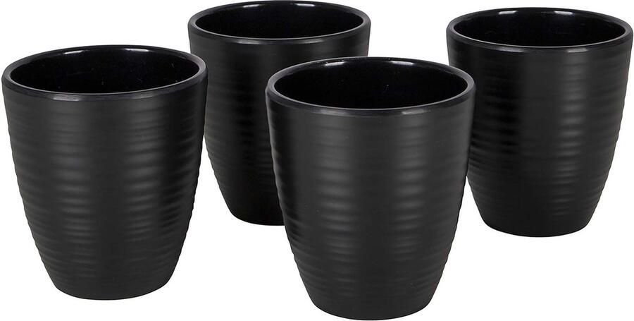 Bo-Camp Industrial Mok Orville 4 Stuks Zwart