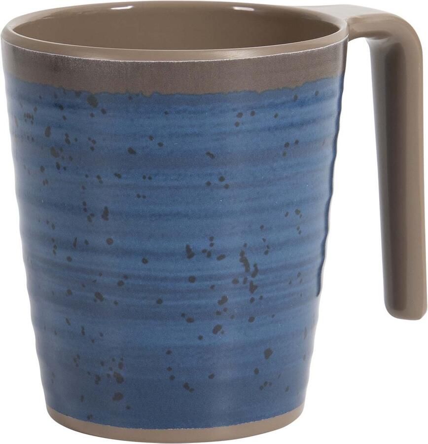 Bo-Camp Mok Halo L Melamine 4 Stuks Blauw