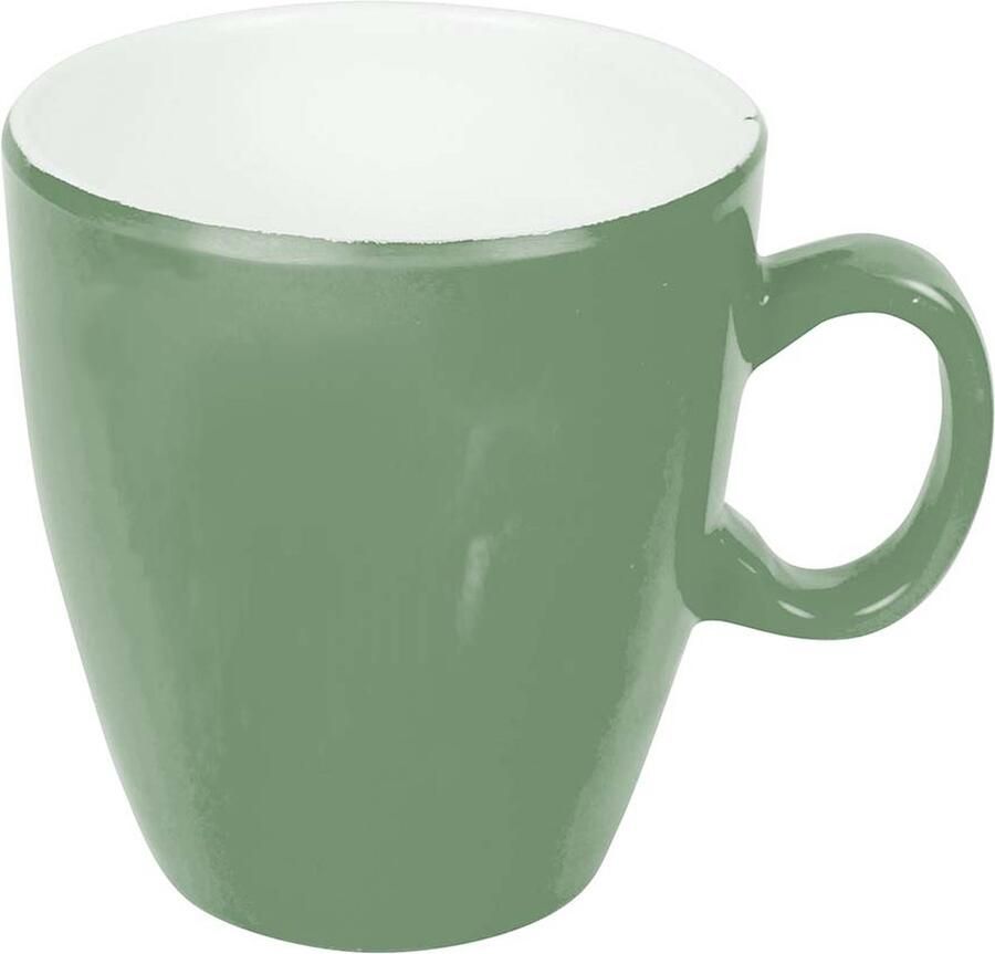 Bo-Camp Mok Two-Tone Melamine 4 Stuks Groen