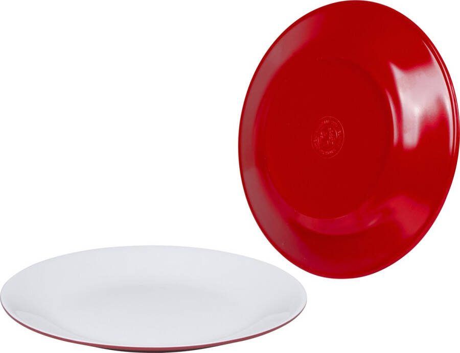 Bo-Camp Dinerbord Two-tone 4 Stuks