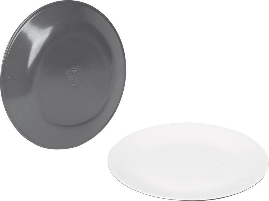 Bo-Camp Dinerbord Two-tone 4 Stuks