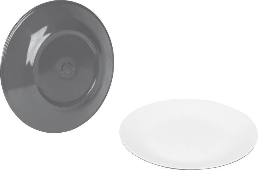 Bo-Camp Ontbijtbord Two-tone 4 Stuks