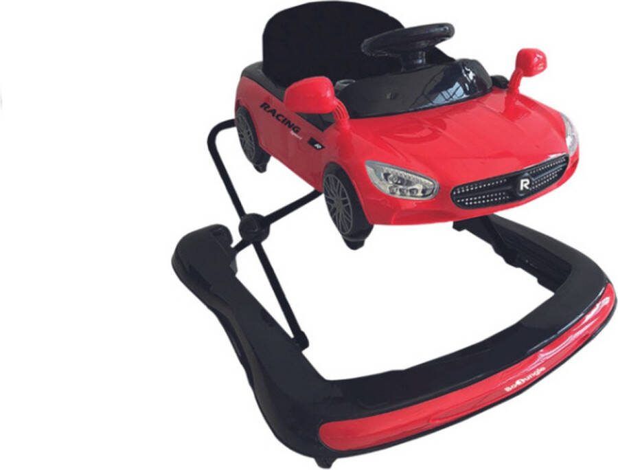 Bo Jungle Loopstoeltje baby Loopwagen Walker Afneembare auto Verstelbaar Walker Ruby Red