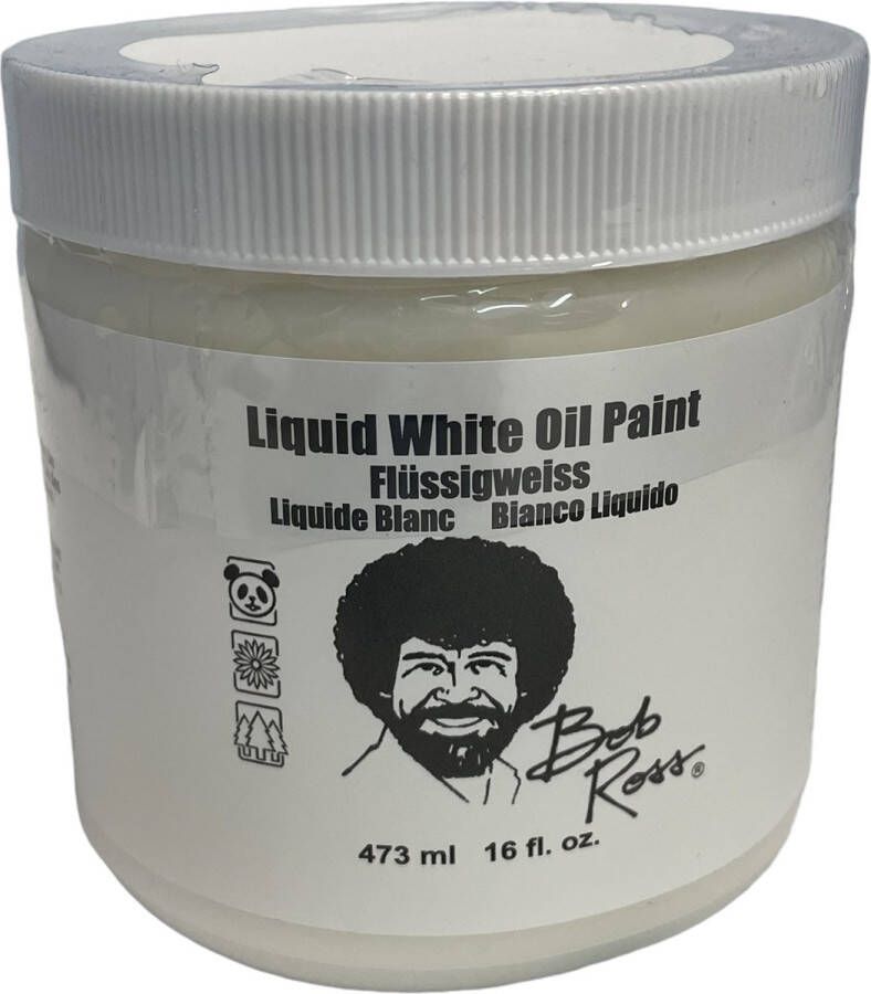 Bob Ross liquid White Oil Paint 473 ml
