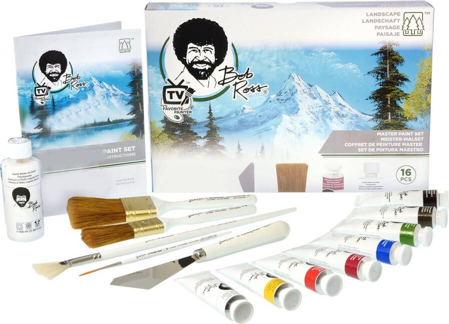 Bob Ross Starter Pakket Master Paint Set Schilderset 15 Delig