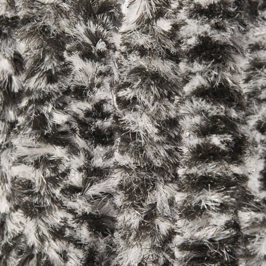 Bobbel Home Kattenstaart Vliegengordijn 90 x 220 cm Wit Zwart Hor Gordijn