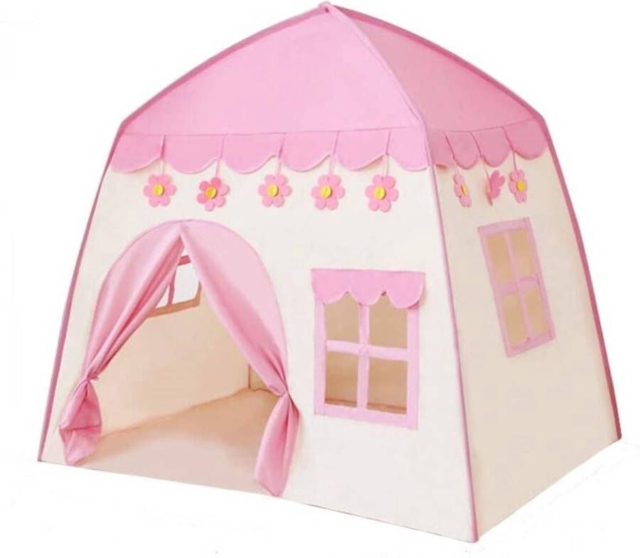 Parya Official Parya Home Speeltent XL Met LED-verlichting Roze Tent Voor Kinderen