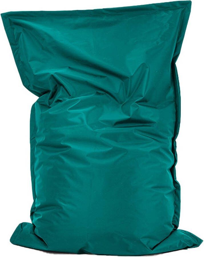 Bobbel Home Zitzak Roma Ruime zitzakken Kussen Nylon 100x150cm Voor Binnen en Buiten Smaragd