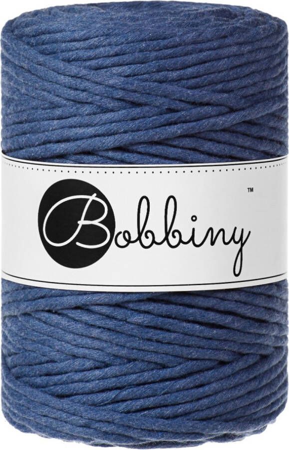 Bobbiny macrame koord 5 mm jeans