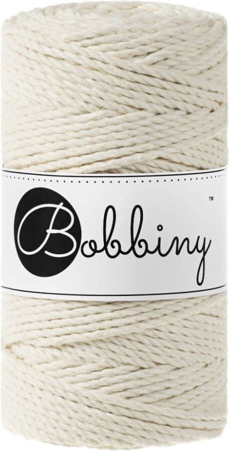 Bobbiny Macrame Triple Twist 3 mm Natural