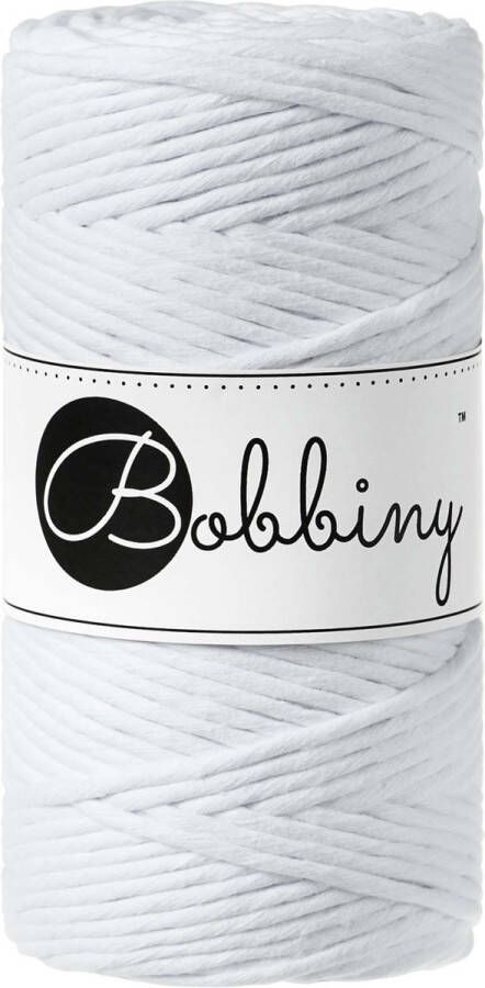 Bobbiny Macrame Triple Twist 3 mm White
