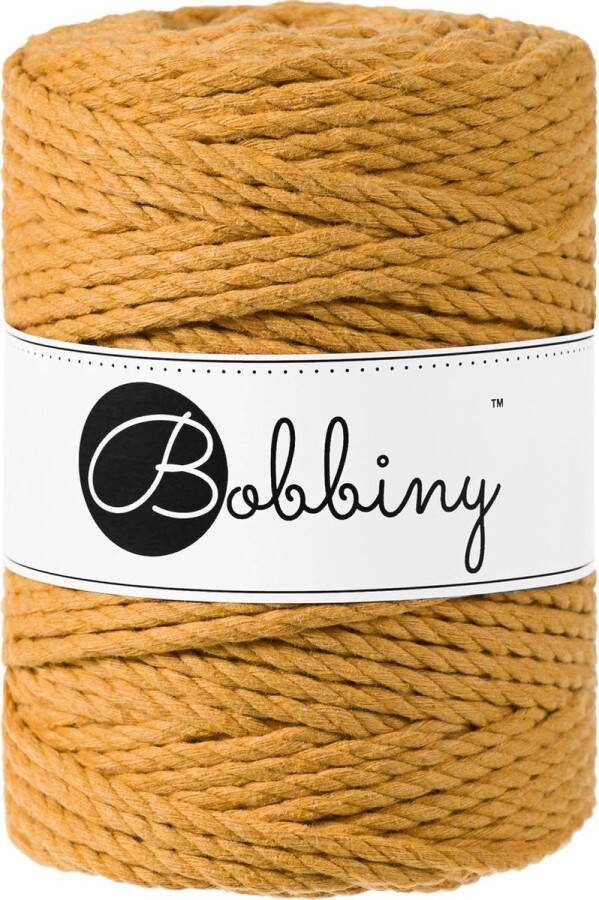 Bobbiny Macrame Triple Twist 5 mm Mustard