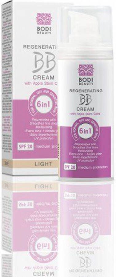 Bodi-D Anti-age BB CREAM SPF 20 voor de droge en gevoelige huid kleur LICHT appelstemcel 30ml