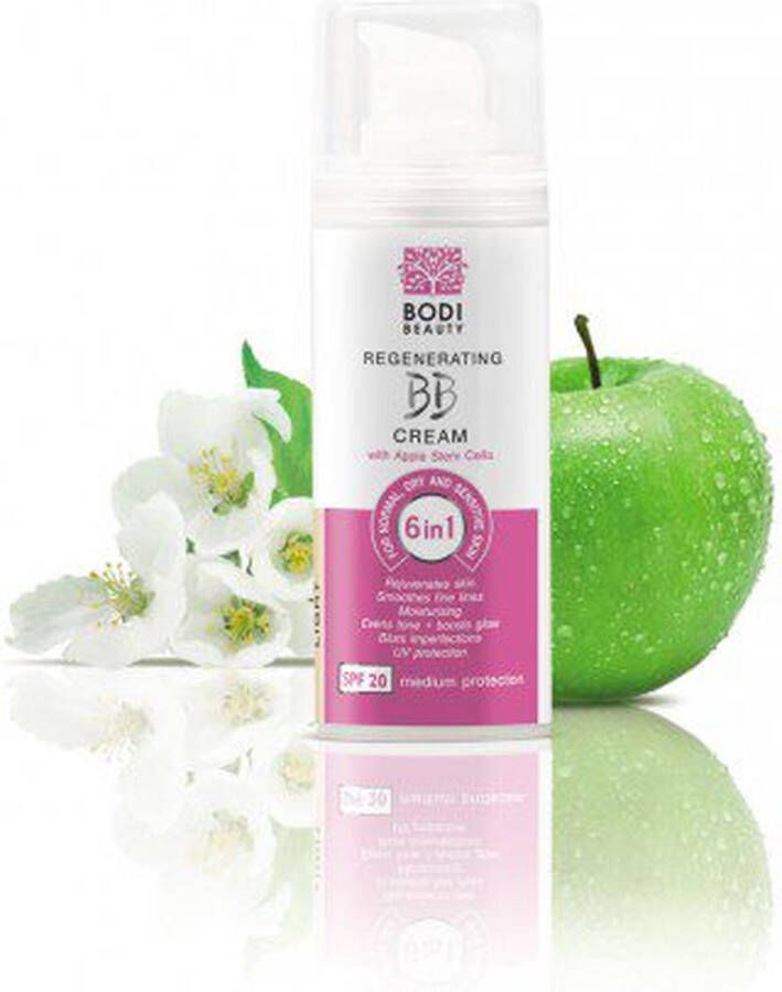Bodi-D Anti-age BB CREAM SPF 20 voor de droge en gevoelige huid kleur MEDIUM appelstemcel 30ml