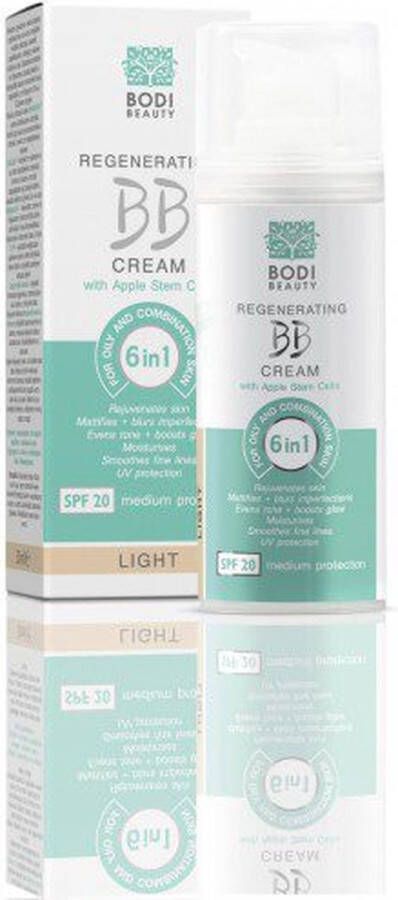 Bodi-D Anti-age BB CREAM SPF 20 voor de vette en gecombineerde huid kleur LIGHT appelstemcel 30ml