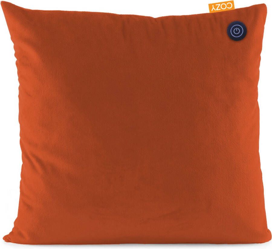 Bodi-Tek ​Cozy warmtekussen Una Duurzaam & Draadloos Infrarood 45x45 cm Studio Orange| Grote Batterij