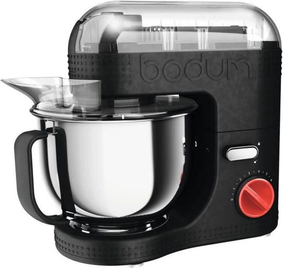 Bodum 11381-01EURO-3 Bistro Elektrische kookrobot roestvrijstalen kom 4 7 l 700 W zwart