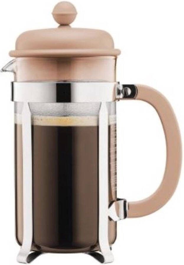 Bodum Cafetière French Press RVS met kunststof deksel Creme 8-kops 1L