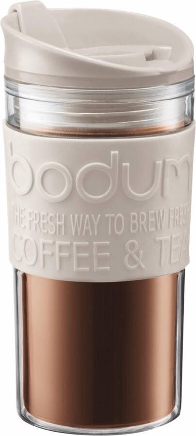 Bodum Travel Mug kunststof reisbeker 0.35l Wit