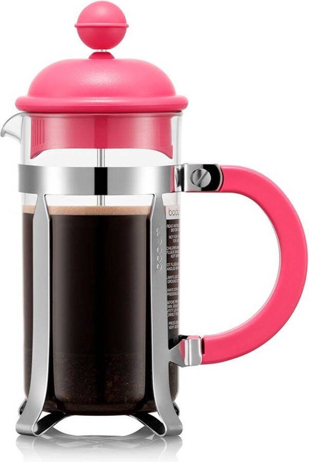 Bodum Tritan French Press Cafetière Kunststof 3 kops Bubblegum 350 ml