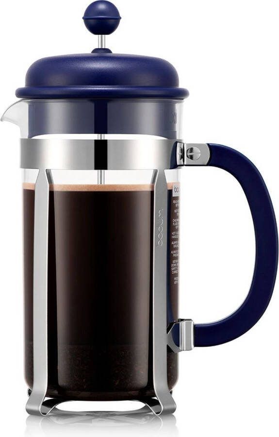 Bodum Tritan French Press Cafetière Kunststof 8 kops Midnight blauw 1L