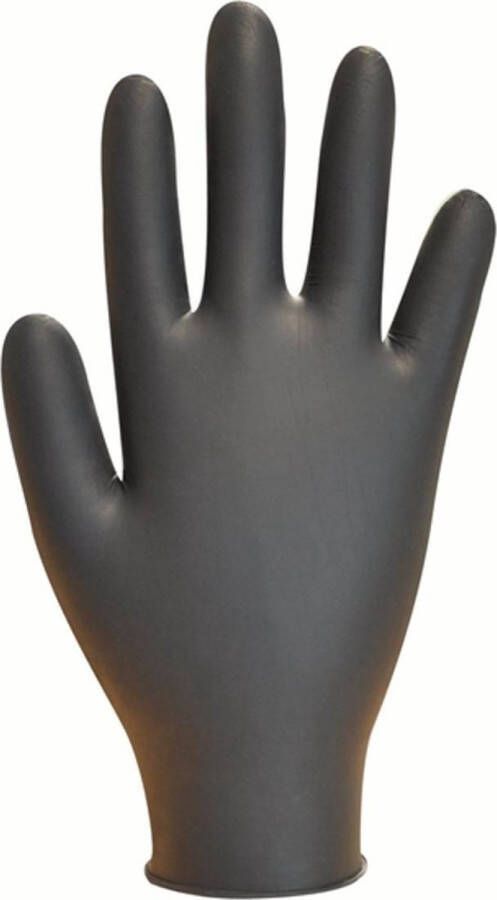Bodyguard Nitril zwarte wegwerp handschoenen 100 stuks Large