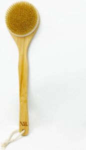 Bodynaturals doucheborstel badborstel Bamboe 40cm