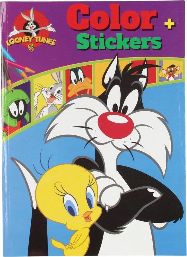 Boek specials nederland bv Bros Color Kleurboek Looney Tunes met Stickers