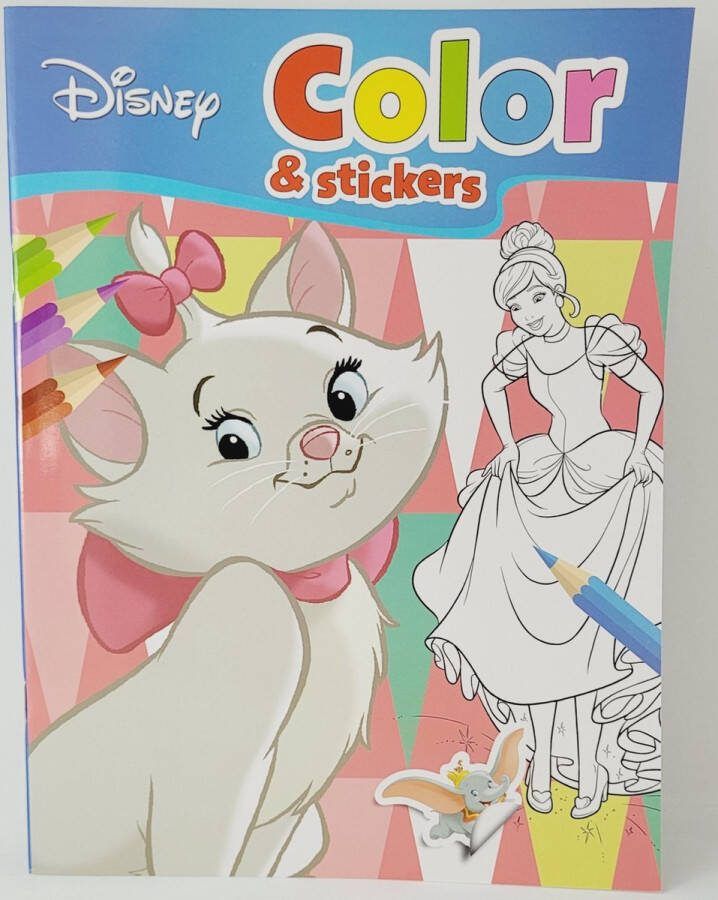 Boek Specials Nederland DISNEY CLASSICS KLEURBOEK MET STICKERS 32 KLEURPLATEN EN 2 STICKERVELLEN MARIE ASSEPOESTER DOMBO
