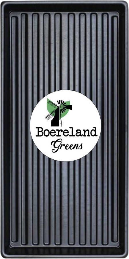 Boereland Greens 5x Ongeperforeerde Zaaitray |Kweekbak voor Microgroenten Microgreens Trays Kiemgroenten Zaailingen 1020 (ondiep) Kweektray- Zwart