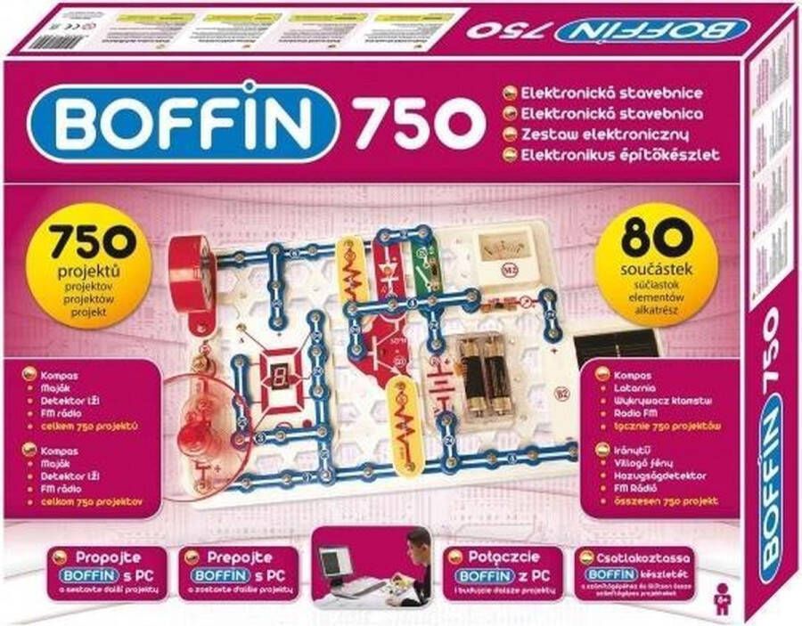 BOFFIN Elektrokit 750 experimenten met Oscilloscoop software