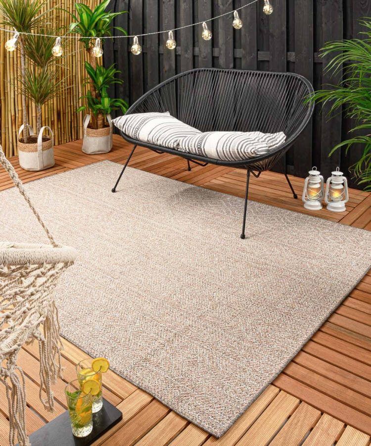Boho&me Buitenkleed Aztec Dreams oudroze 66x230 cm