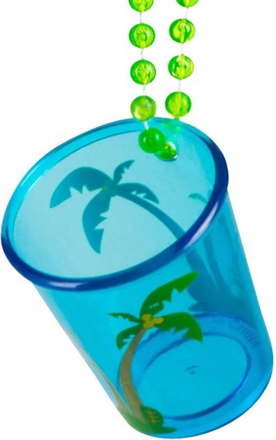 Boland Ketting Shotglas Hawaï Unisex 6 Cm Blauw