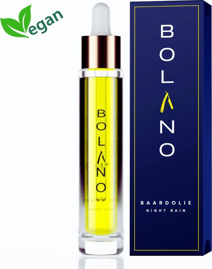 Bolano Baardolie Night Rain 30 ml Baardverzorging Baardgroei Baardvoeding Unieke luxe geur Voor de gevoelige huid Beard oil