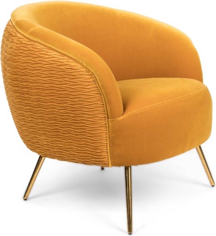 Bold Monkey So Curvy Lounge Chair Ochre