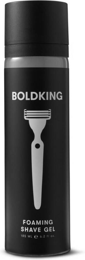 Boldking Foaming Shaving Gel Scheergel Scheerschuim voor Mannen 185 ml 1 Stuk