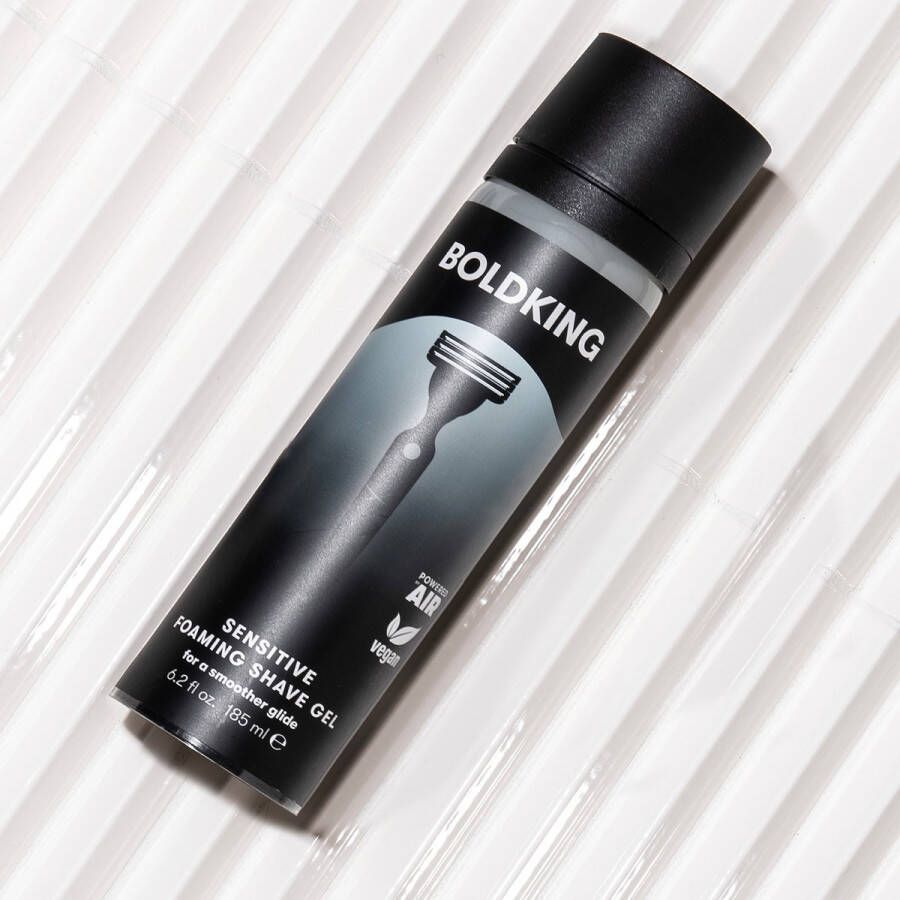 Boldking Sensitive Scheergel Scheerschuim Scheergel voor Mannen Gevoelige huid 185ml