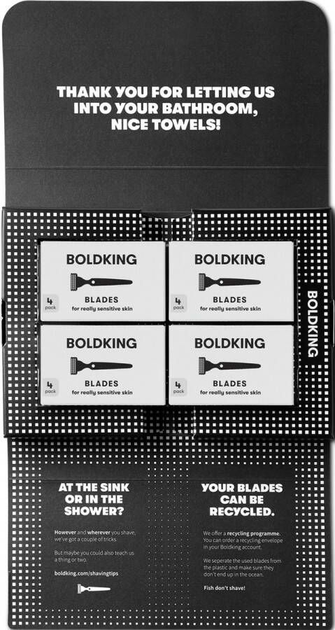 Boldking Value Pack Refill Blades Zeer Gevoelige Huid 16 Scheermesjes Navulmesjes 16 stuks