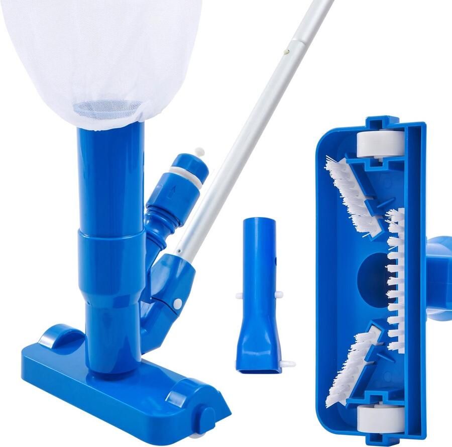 Bolifybuy 6-delige Zwembadstofzuiger 1425Mm Telescopische Stang Zwembadvloerreiniger Stofborstelreiniger Zwembad
