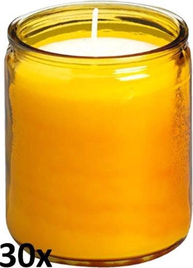 Bolsius 30 stuks Starlights amber glazen kaarsen 82 68 (60 uur)