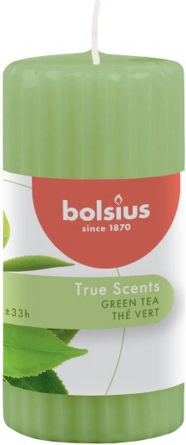 Bolsius 6 stuks green tea groene thee geurkaarsen 120 58 (30 uur)
