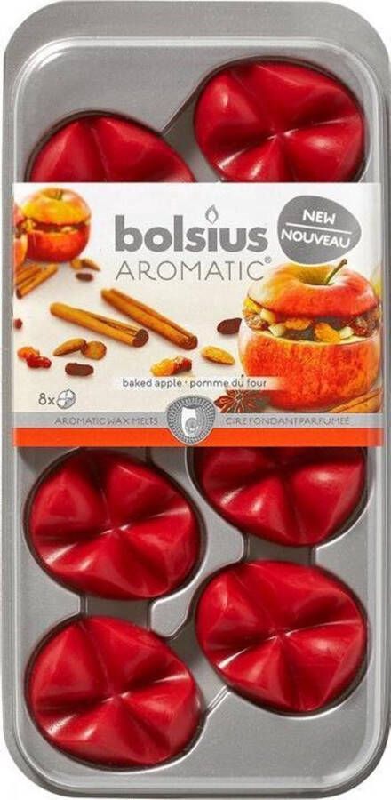 Bolsius Wax brander set met aromatische wax melts Baked Apple 07790501826